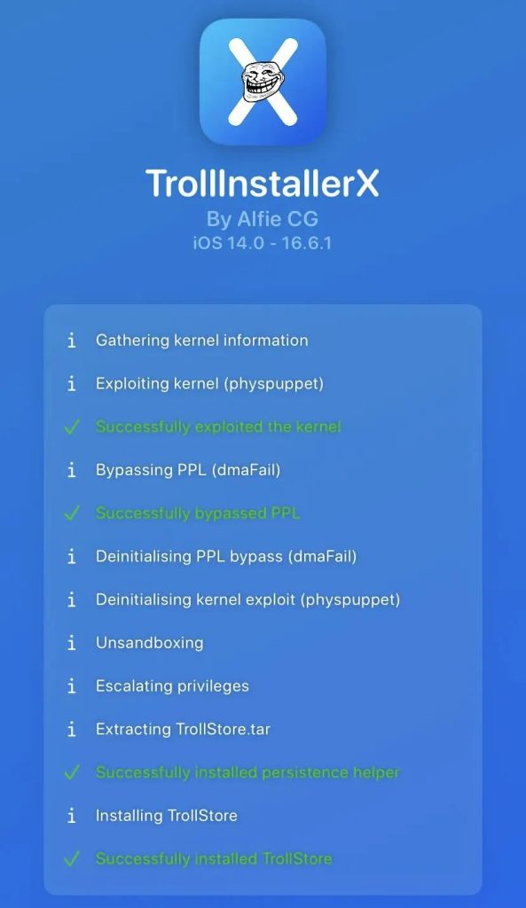 图片[2]IPA资源下载-IPA驿站-IPA免费下载站-ipa资源-ipa文件-ipa下载-安卓软件免费下载-苹果绿色软件-ipa游戏资源-开心版软件-巨魔插件-iPhone苹果绿色软件TrollStore 巨魔在线安装 保姆级教程